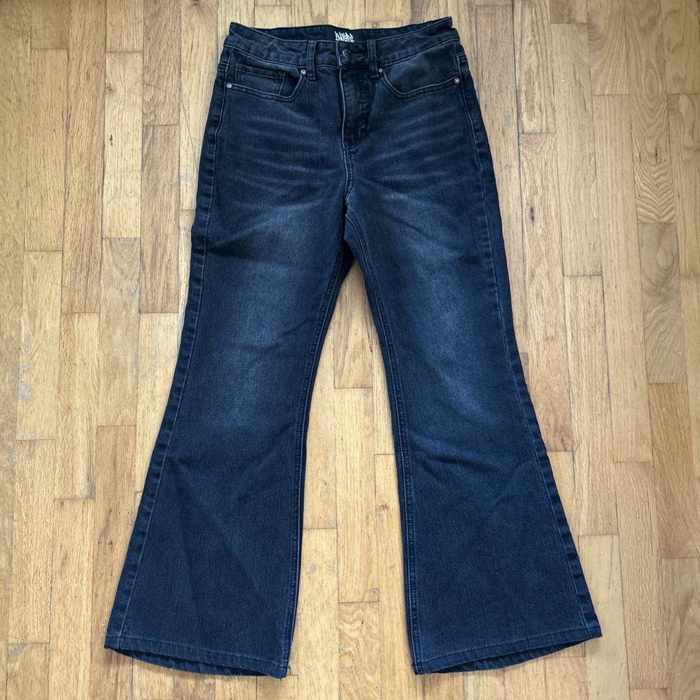 Empyre Jeans Women's 8 Black Denim Retro‎ Y2K Bootcut/Flared